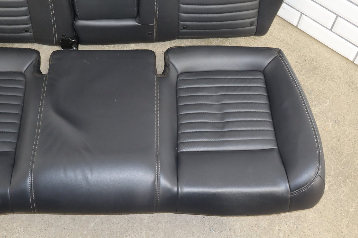 11-14 Dodge Challenger R/T Leather Power Seat Set Front/Rear Dark Slate Gray DV