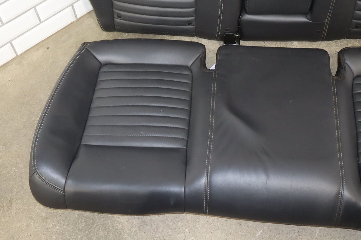 11-14 Dodge Challenger R/T Leather Power Seat Set Front/Rear Dark Slate Gray DV