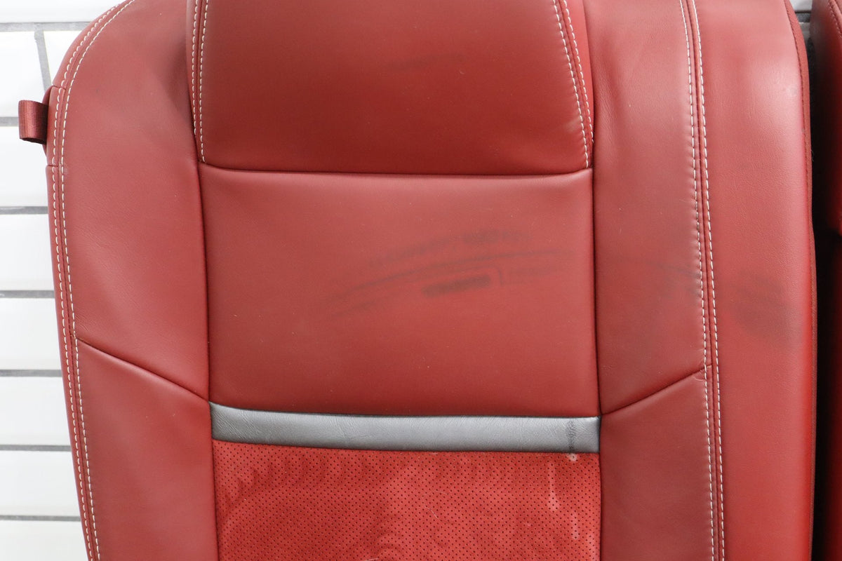 11-14 Dodge Challenger R/T Rear Seat Red Leather OEM