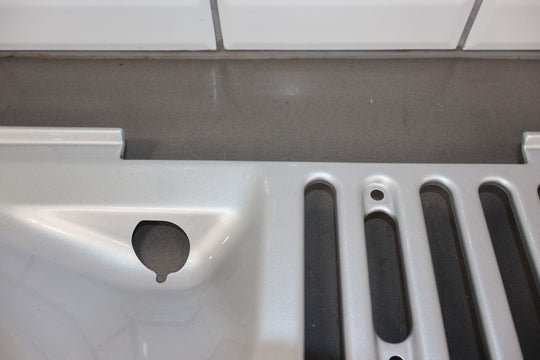 11 - 18 Jeep Wrangler JK Front Center Windshield Cowl Vent Panel - Bright Silver PS2