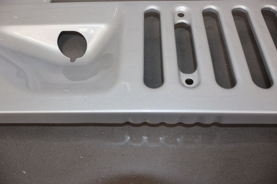 11 - 18 Jeep Wrangler JK Front Center Windshield Cowl Vent Panel - Bright Silver PS2