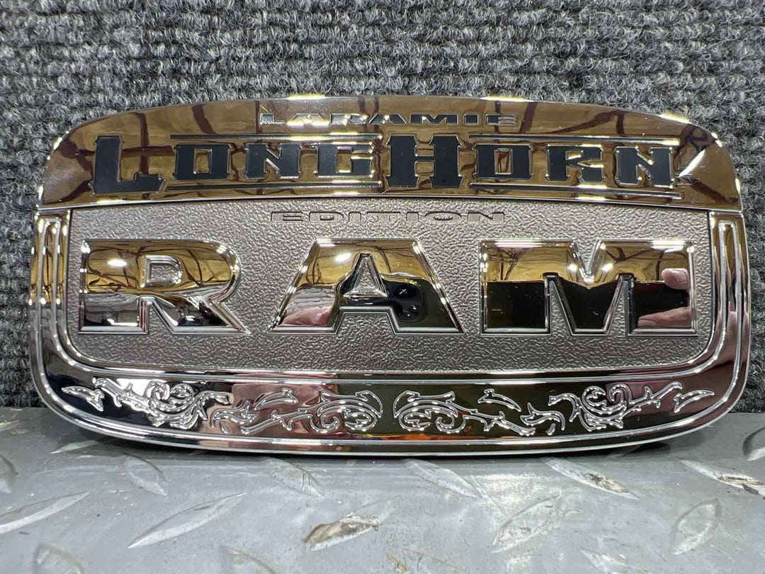 11 - 18 Ram 2500 Laramie Longhorn Chrome Rear Tailgate Emblem Badge Nameplate