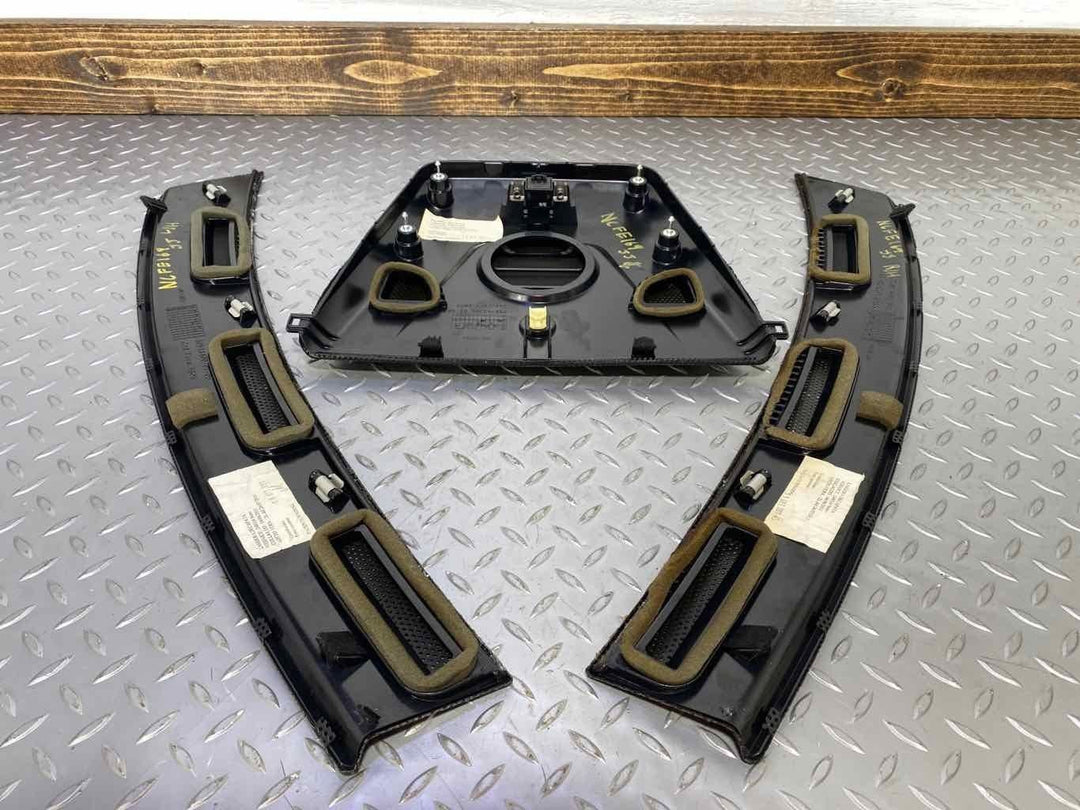 12 - 14 Ferrari California Interior Vented Dash Trim Kit 3 Pieces (Black)