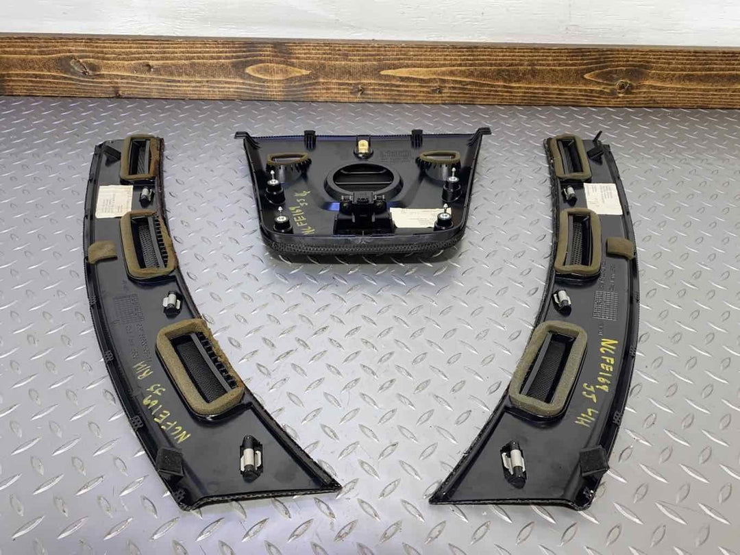 12 - 14 Ferrari California Interior Vented Dash Trim Kit 3 Pieces (Black)
