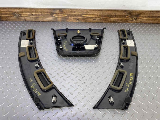 12 - 14 Ferrari California Interior Vented Dash Trim Kit 3 Pieces (Black)