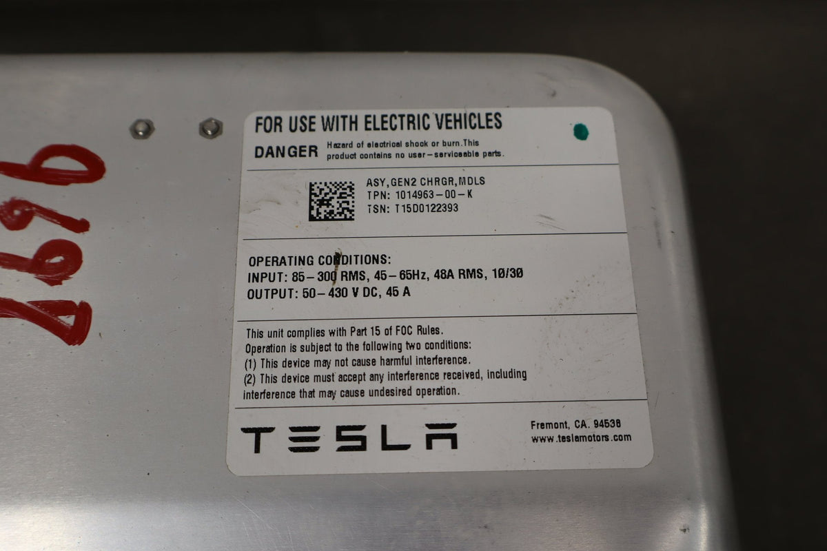 12-15 Tesla Model S Gen 1 High Voltage Battery Charger Module (6009278-00-F) OEM