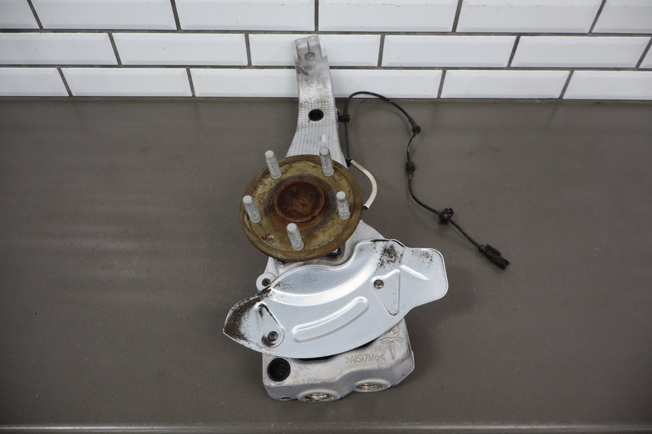 12-16 Tesla Model S RWD Passenger Right Front Spindle Knuckle OEM