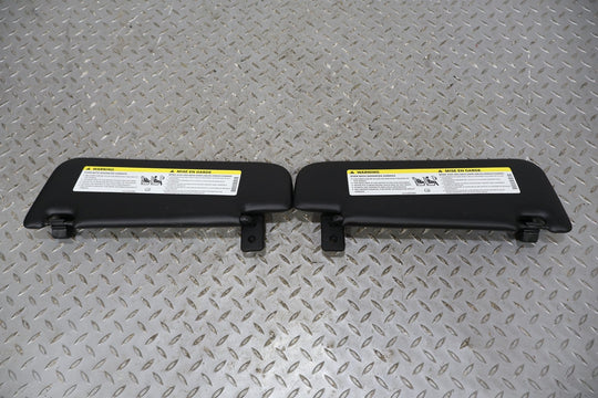 12 - 17 Fiat 500 Abarth Pair LH & RH Interior Sun Visors (Black XX)