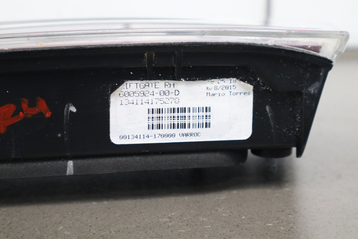 12-20 OEM Tesla Model S Rear Right Passenger Inner Tail Light Trunk Liftgate