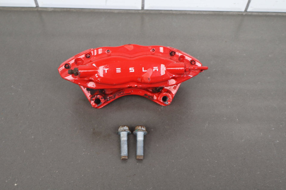 12-20 OEM Tesla Model S X Rear Left Driver Side Brake Caliper Brembo 4 Piston