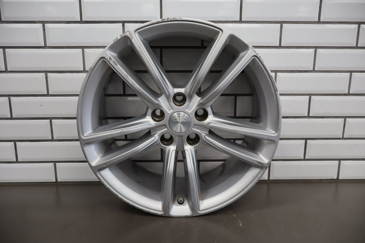 12-20 Tesla Model S Alloy Wheel OEM 19x8 Spun True