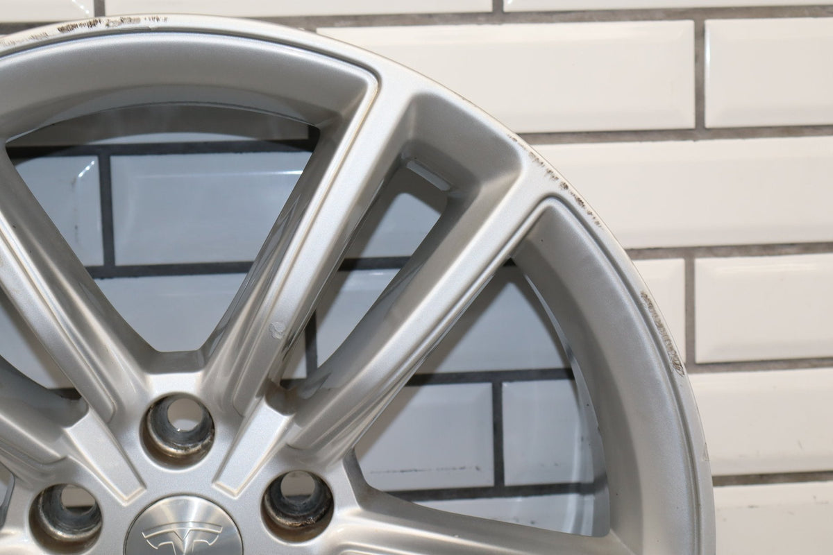 12-20 Tesla Model S Alloy Wheel OEM 19x8 Spun True