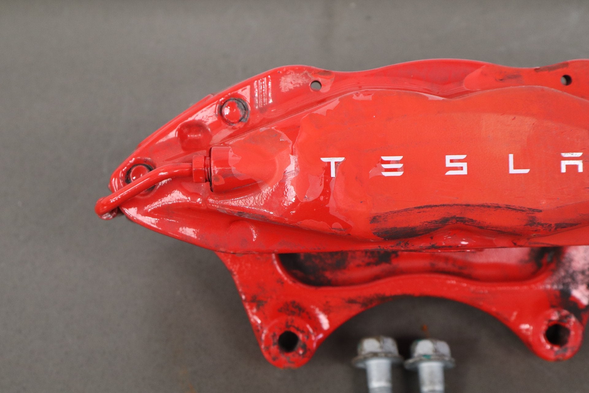 12-20 Tesla Model S Front Brembo Brake Caliper Set Left/Right OEM 4 Piston