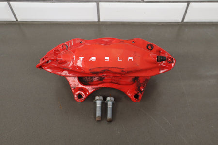 12-20 Tesla Model S Front Brembo Brake Caliper Set Left/Right OEM 4 Piston