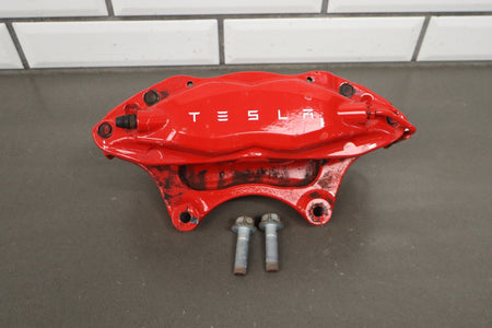 12-20 Tesla Model S Front Brembo Brake Caliper Set Left/Right OEM 4 Piston