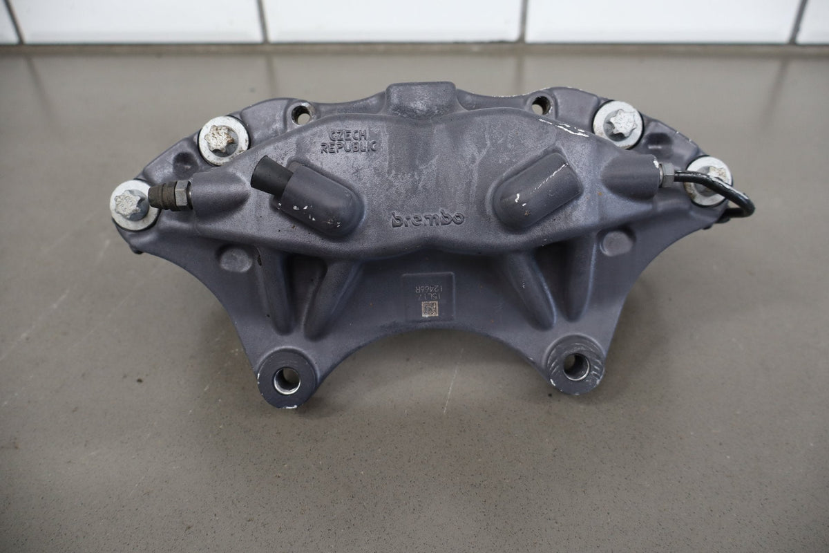 12-20 Tesla Model S Front Brembo Brake Caliper Set Left/Right OEM 4 Piston