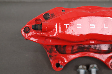 12-20 Tesla Model S Front Brembo Brake Caliper Set Left/Right OEM 4 Piston