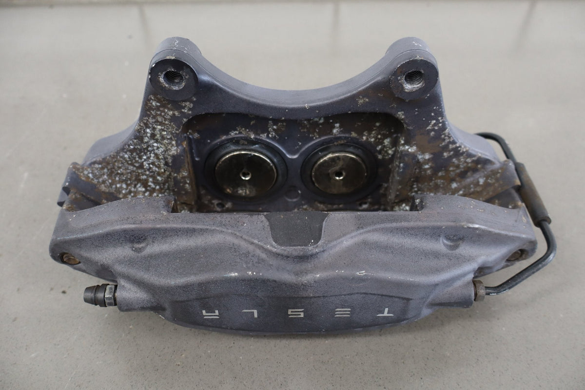 12-20 Tesla Model S Front Brembo Brake Caliper Set Left/Right OEM 4 Piston