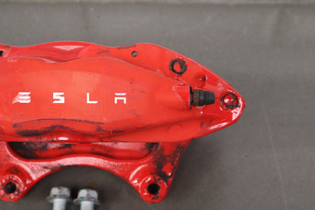 12-20 Tesla Model S Front Brembo Brake Caliper Set Left/Right OEM 4 Piston