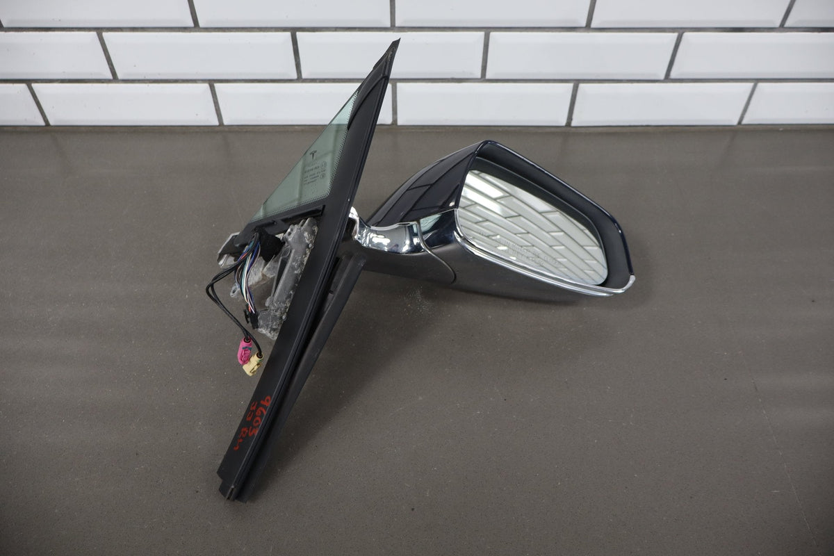 12-20 Tesla Model S Passenger Right RH Door Mirror Blue Metallic PMMB