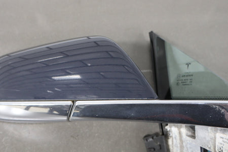 12-20 Tesla Model S Passenger Right RH Door Mirror Blue Metallic PMMB