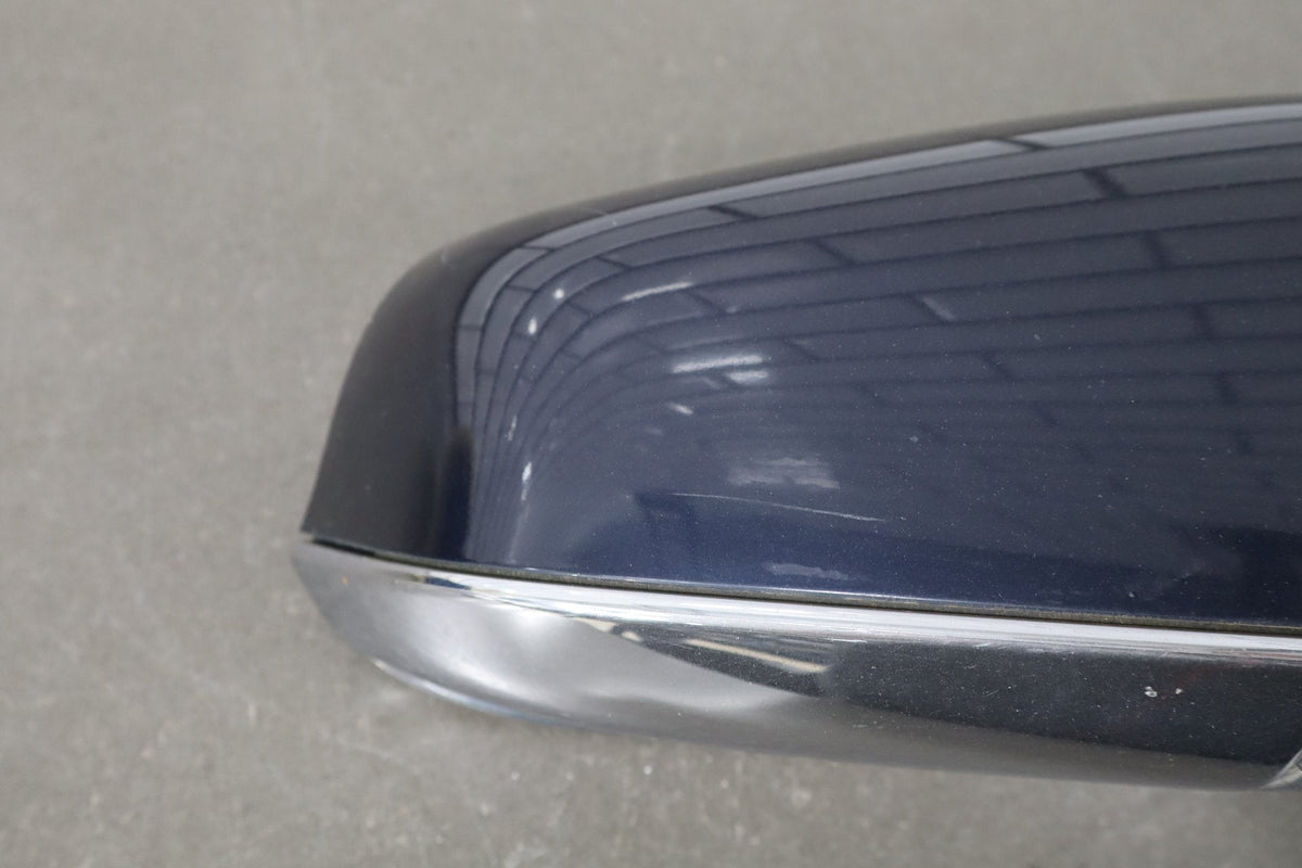 12-20 Tesla Model S Passenger Right RH Door Mirror Blue Metallic PMMB