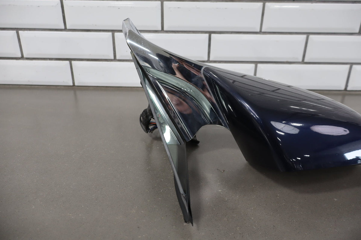 12-20 Tesla Model S Passenger Right RH Door Mirror Blue Metallic PMMB