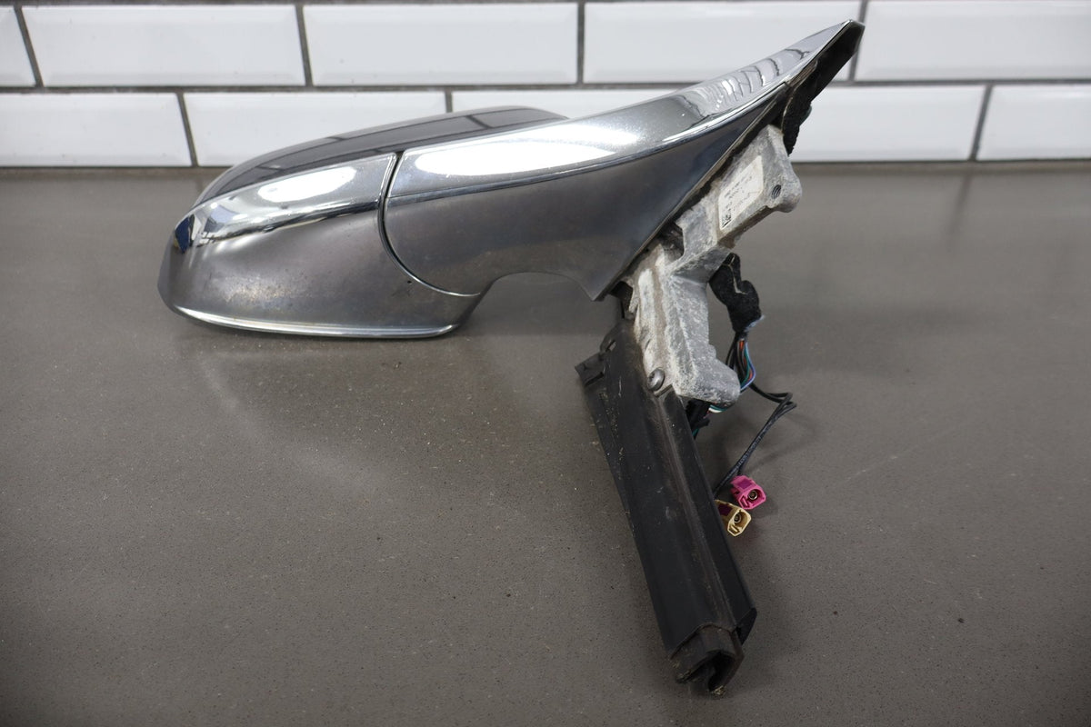 12-20 Tesla Model S Passenger Right RH Door Mirror Blue Metallic PMMB