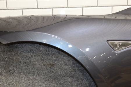 12-21 Tesla Model S Driver Left LH Fender Gray Metallic PMTG 6008022-E0-D