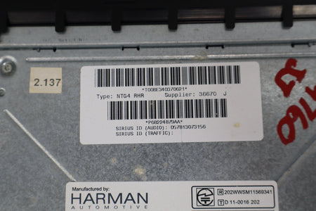 13-14 Dodge Challenger RHR 430N Navigation Radio 68224879AA Tested