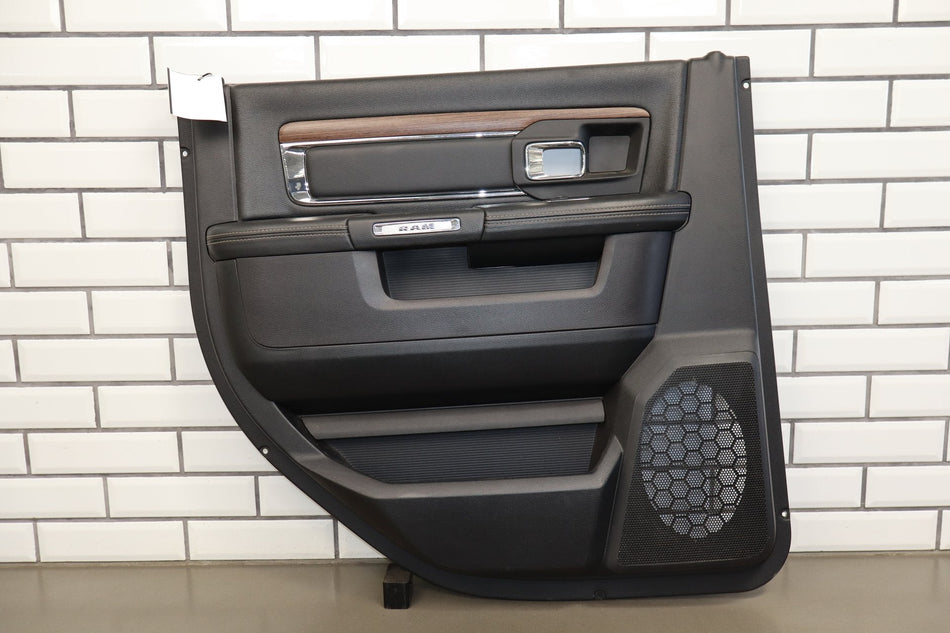 13-18 Ram 4th Gen Laramie Crew Cab Left Rear Interior Door Panel