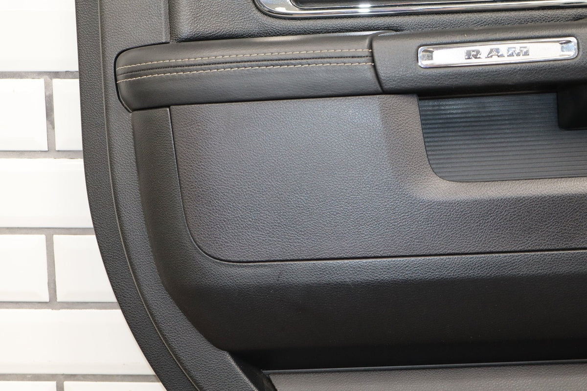 13-18 Ram 4th Gen Laramie Crew Cab Left Rear Interior Door Panel