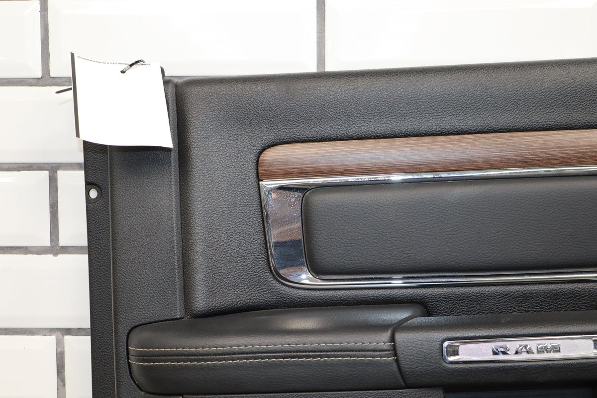 13-18 Ram 4th Gen Laramie Crew Cab Left Rear Interior Door Panel