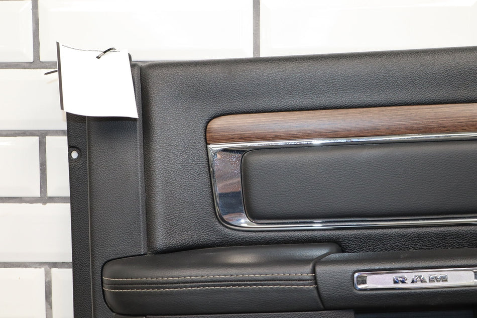13-18 Ram 4th Gen Laramie Crew Cab Left Rear Interior Door Panel