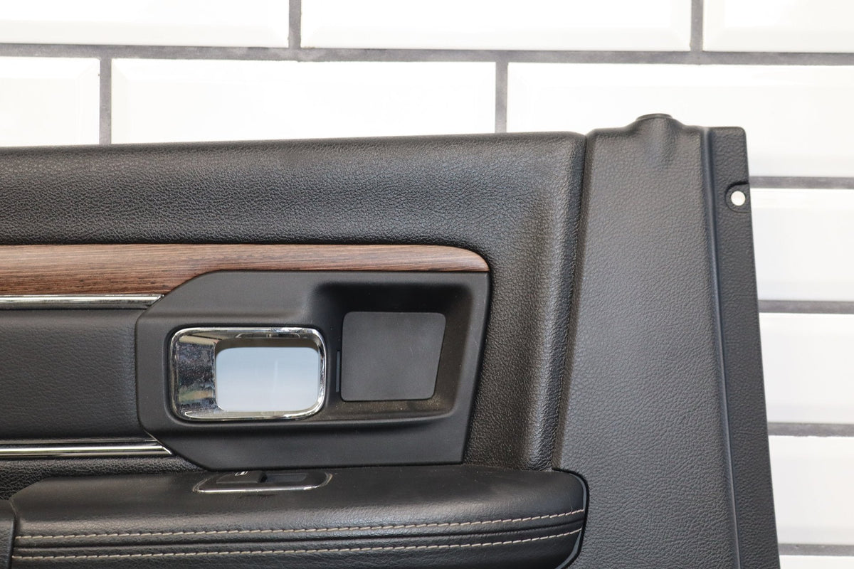13-18 Ram 4th Gen Laramie Crew Cab Left Rear Interior Door Panel
