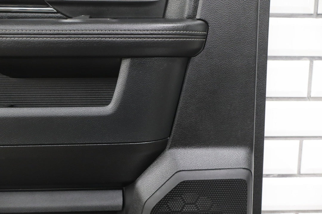 13 - 18 Ram Crew Cab Laramie Left Rear Interior Door Trim Panel (Black X9)