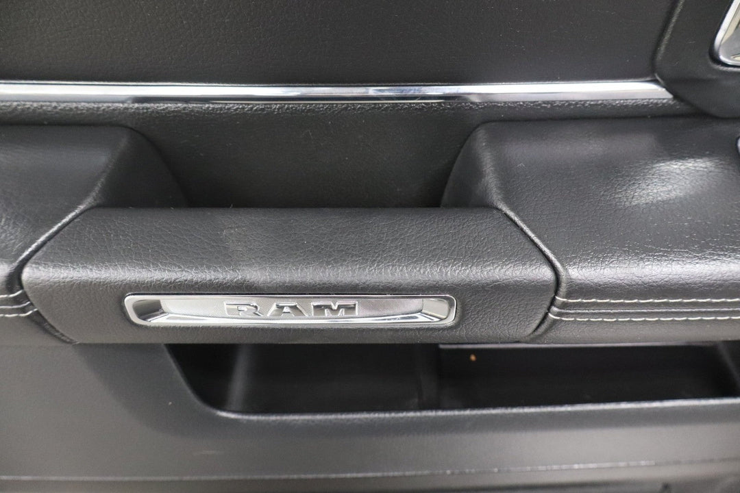 13 - 18 Ram Crew Cab Laramie Left Rear Interior Door Trim Panel (Black X9)