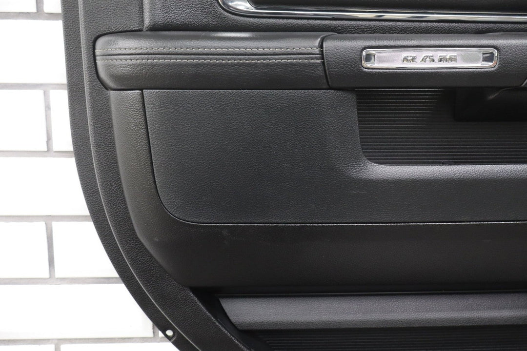 13 - 18 Ram Crew Cab Laramie Left Rear Interior Door Trim Panel (Black X9)