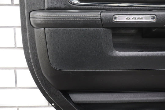 13 - 18 Ram Crew Cab Laramie Left Rear Interior Door Trim Panel (Black X9)