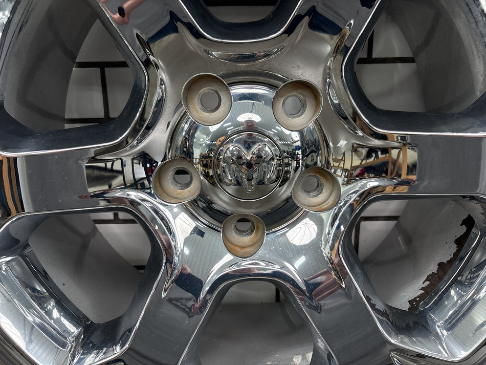 13-24 4th Gen Ram 1500 Classic Single (1) 20x9 6 Spoke Wheel Chrome Clad Opt WRG