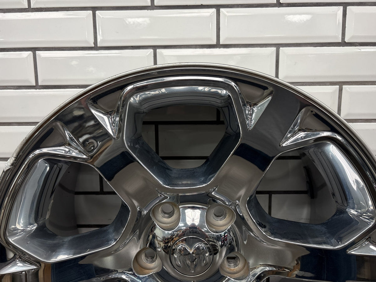 13-24 4th Gen Ram 1500 Classic Single (1) 20x9 6 Spoke Wheel Chrome Clad Opt WRG