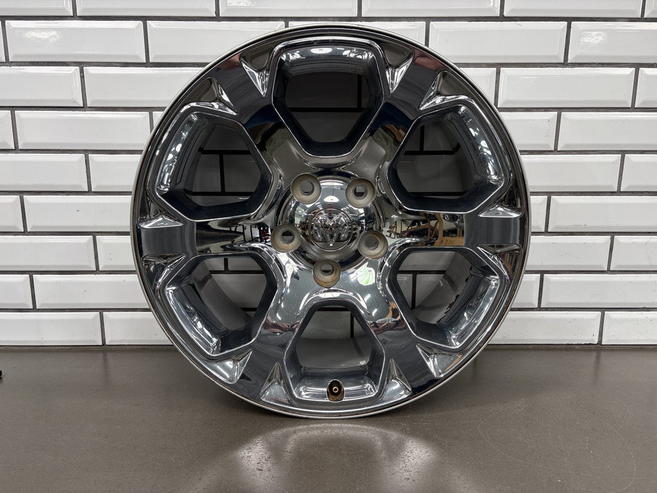 13-24 4th Gen Ram 1500 Classic Single (1) 20x9 6 Spoke Wheel Chrome Clad Opt WRG