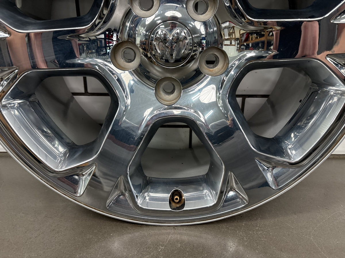 13-24 4th Gen Ram 1500 Classic Single (1) 20x9 6 Spoke Wheel Chrome Clad Opt WRG