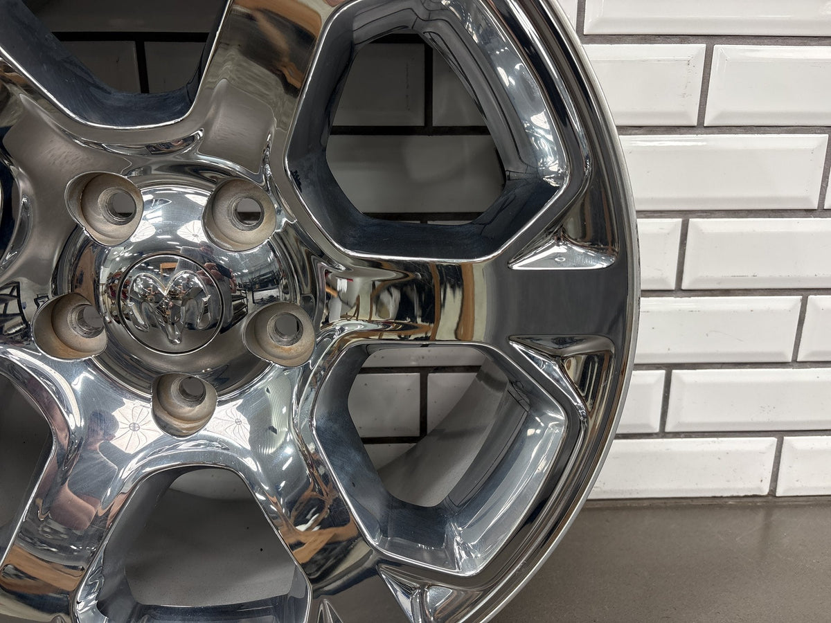 13-24 4th Gen Ram 1500 Classic Single (1) 20x9 6 Spoke Wheel Chrome Clad Opt WRG