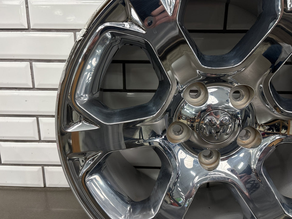 13-24 4th Gen Ram 1500 Classic Single (1) 20x9 6 Spoke Wheel Chrome Clad Opt WRG
