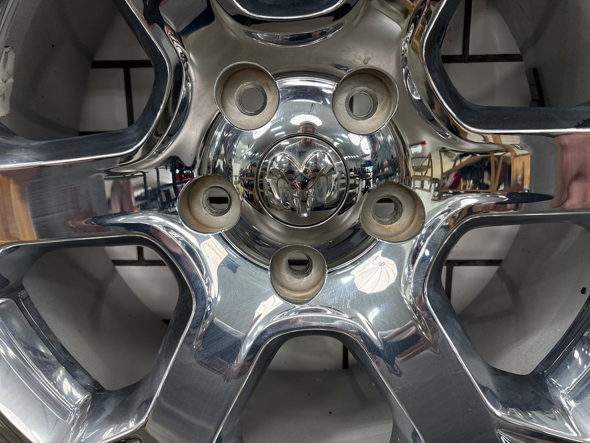 13-24 4th Gen Ram 1500 Classic Single (1) 20x9 6 Spoke Wheel Chrome Clad Opt WRG