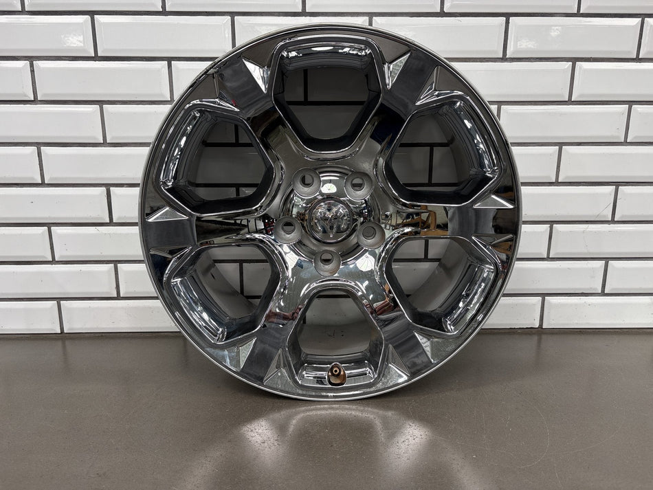 13-24 4th Gen Ram 1500 Classic Single (1) 20x9 6 Spoke Wheel Chrome Clad Opt WRG