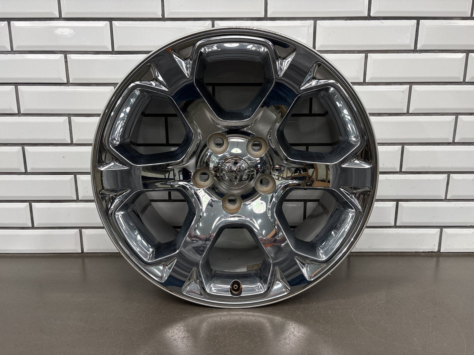 13-24 4th Gen Ram 1500 Classic Single (1) 20x9 6 Spoke Wheel Chrome Clad Opt WRG