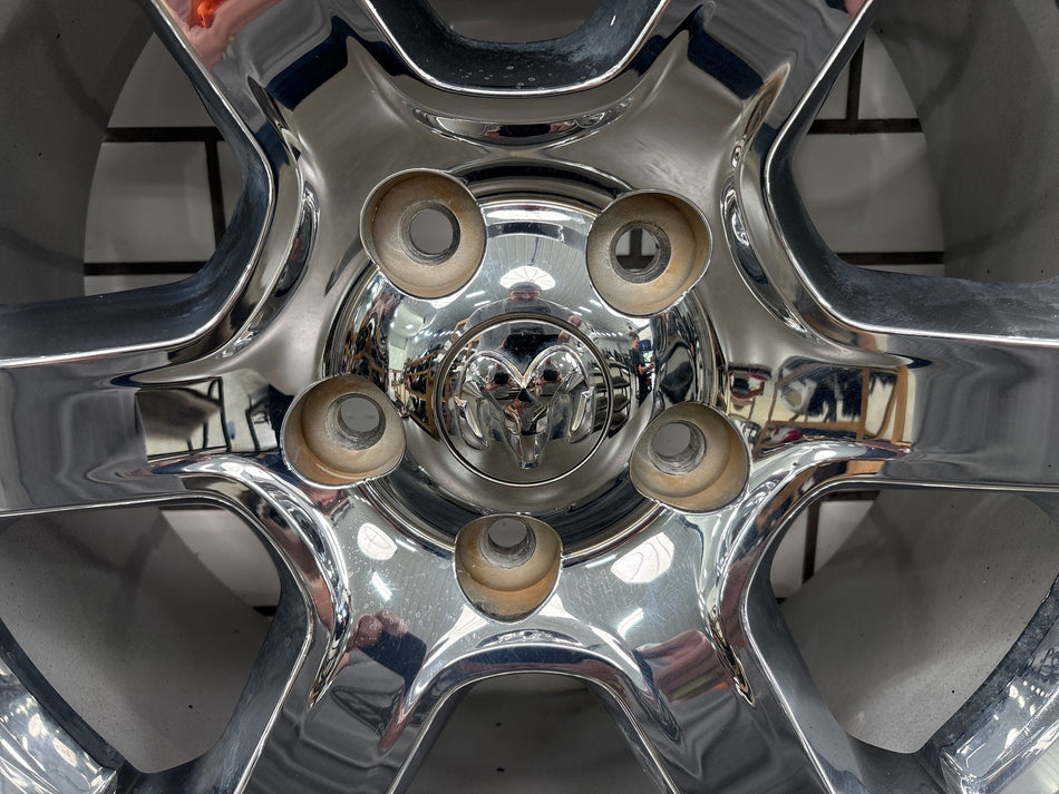 13-24 4th Gen Ram 1500 Classic Single (1) 20x9 6 Spoke Wheel Chrome Clad Opt WRG