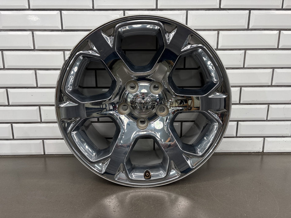 13-24 4th Gen Ram 1500 Classic Single (1) 20x9 6 Spoke Wheel Chrome Clad Opt WRG